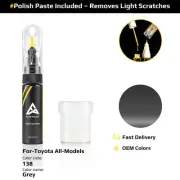 Touch Up Paint For Toyota All Models 138 Grey With Polish Paste