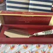 Spode Christmas Tree Cake Slice 10.5" Pie Server Utensil Serving Slicer *NEW*
