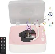 Record Player, Wireless Turntable HiFi Sound Speaker, Portable CD Music Player, Vintage Phonograph Record Player, for Entertainment, Home Decoration
