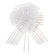 15pcs 6" Big Gift Wrapping Bows Organza Pull Bow Ribbon Chiffon Yarn White