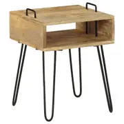 Bedside Table Solid Mango Wood 40x34x47 cm vidaXL