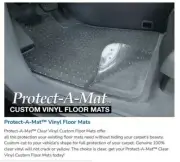 Full Set 2 Rows Clear Protect-A-Mat Custom Floor Mats for Maxima - Made in USA (for: Nissan)