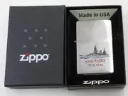 Zippo lighter Japanese Navy Battleship Fuso Brush Made in 2014 Unused from Japan