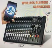 NEW Pro Mixing Console 12 Channel Audio Mixer for PC MP3 BT USB Depusheng FG12