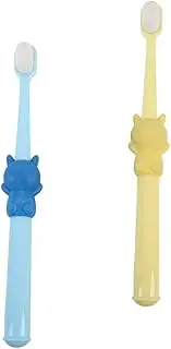 GANAZONO Mini Toothbrush Set Boys and Girls Toothbrush Extra Soft Bristles Cartoon Design for Children's Care