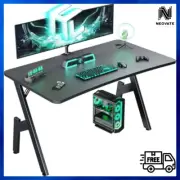 NEW Gaming Desk with Power Outlet & LED Light 40 Inch Computer Office Desk