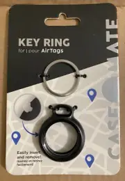 Case Mate Key Ring Holder for Apple Airtags - Black NEW in Package!!!!