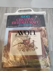 Vintage 1973 Avon Creative Needlecraft Crewel Embroidery Kit "Wild Pheasants"