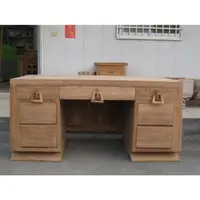 在飛比找蝦皮購物優惠-幸福家實木傢俱 全柚木加厚款書桌, 工作桌, 160cm (