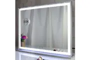 Hollywood LED Makeup Mirror with Smart Touch Control and 3 Colors Dimmable Light (72 x 56 cm)