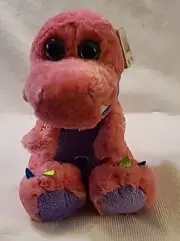 Wild Republic T-Rex Dinosaur Pink Purple Sparkly Sweet & Sassy 12" Plush Heart