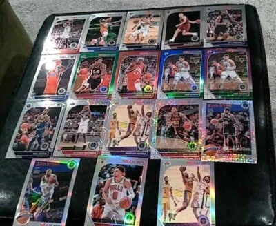 2019-2020 Panini Hoops Premium stock 18 card lot (7 rookies, 12 color prizm card