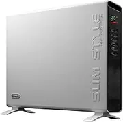 De'Longhi SlimStyle Panel Convector Heater HCX9124E, Wall Mountable Home Heater for Medium to Large Rooms, Safety Thermostat, 24-Hour Timer, 2400W, White