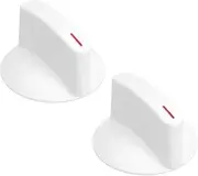 Create idea 2Pcs Washer Selector Knob with Clip Dryer Knob Replacement WH1X2721 AP2044893 Compatible with Haier Compatible with Whirlpool White
