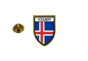 pins pin's flag national badge backpack hat shield world iceland