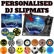 Personalised DJ Record Turntable Scratch Slipmats vinyl disc jockey slipmat djs