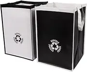 Lily Queen Recycle Waste Bin for Kitchen Home Trash Sorting Bins Bag Base Plate Waterproof Baskets Container Polypropylene 2 Set