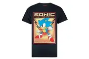 Sonic The Hedgehog Mens Propaganda Poster T-Shirt (Black) - UTNS5256