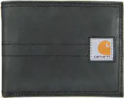 Carhartt Saddle Leather Bifold Wallet, black for Men One Size