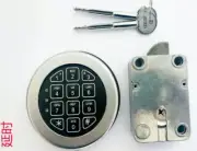 Safe Electronic Lock Solenoid Lock & 2 Master Key Override W/Chrome KEYPAD 1 Set
