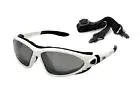 Alpland Sportnbrille Sunglasses with Band And Strap White - anti Fog