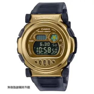 【CASIO 卡西歐】G-SHOCK 數位智慧藍芽雙錶圈設計電子錶-黑金(G-B001MVB-8 防水200米 錶圈可拆)
