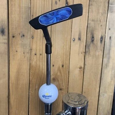 Corona Extra Beer Keg Kegerator TAP HANDLE Blue Putter Club & Golf Ball