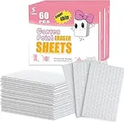 60 PCS Magic Sponge Eraser Sheets Upgrade Convex Point Scrub Pad Singles Eraser Cleaning Sponge Disposable Portable Thin Nano Wipes for Kitchenware Furniture Faucets Hard-to-Reach Places