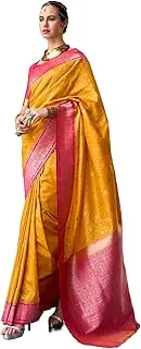 [FASHION BAZAR 365] Traditional Women's Pure Soft Silk Fabric Casual Office Wear Saree 12045, 6