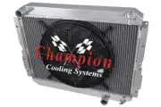 RC Champion 2 Row Radiator W/ 16" Fan for 1981 - 1990 Toyota Land Cruiser FJ65 (for: Toyota)