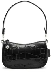 Coach Swinger 20 Crocodile-effect Leather Shoulder bag - Black