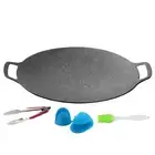 BBQ Plate Pan Barbecue Round Frying Pan Grill Griddle Grilling Nonstick