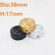 Diameter 38mm high 17mm Aluminum Solid Knob Volume Potentiometer Knob HIFI Knob