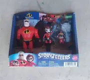 Incredibles Toy Figure 3 Pack Mr Incredible Elastigirl Jack Jack 5" Tall
