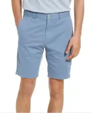 Vince Men Griffith Lightweight Chino Shorts Smoke Blue Size 34