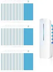 48 Pcs Refill Glue Cards for BURLAN QH009A Flying Insect Trap Refill, Replacement Sticky Glue Boards for Fruit Fly Trap Plug-in Indoor for Home
