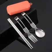Outdoor Picnic Utensils Set Foldable Camping Cutlery Spoon Fork Chopsticks