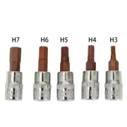 Driver Bit Socket Bits Tools H3-H7 1/4 Inch Hex Screw Brand new Premium