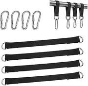 4Pcs Tree Swing Straps Hanging Kit，13inch Tree Swing Strap Hanging Rope with Safer Lock