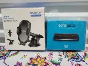 Amazon Alexa Echo Auto Vehicle Hands Free Assistant Bluetooth + 2 in 1 Car Mount