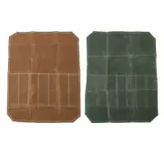 Chef Knife Roll Bag Portable Waterproof Waxed Canvas Knife Carrier Roll For Pic