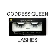 3D Mink Eyelashes (Goddess Queen) Glam Lashes False Strip Lashes