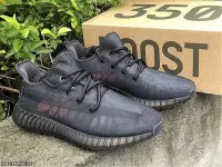 在飛比找Yahoo!奇摩拍賣優惠-Yeezy椰子350V2黑天使2.0純黑武士時尚 男鞋女鞋G