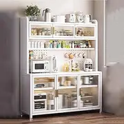Kitchen Baker's Rack,Microwave Stand, Kitchen Storage Cabinet, Modern Freestanding Pantry Cabinet,for Spices, Dishes, Pots and Pans,Utility Kitchen Storage Shelf (Size : 100x40x191cm)