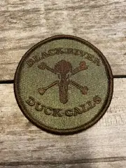 BRYCE DECKER BLACK RIVER DUCK CALLS IRON ON PATCH 3”