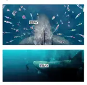 THE MEG 2018 MOVIE PHOTOS LOT (2) JASON STATHAM MEGALODON SHARK