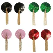 Stickys Bras Nipple Cover Reusable Pasty Breast Cover Sequins Fringed Pasties
