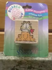 Vintage Garfield Rubber Stamp Carsanova A305-C 1978 new unopened package