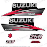 Fits Suzuki 250hp FourStroke 2010-2013 Outboard Engine Decal Kit DF250