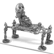 Undead King On Palanquin 28mm Metal Unpainted